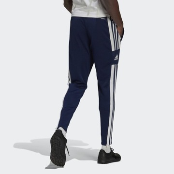 spodnie adidas męskie sportowe granatowe dresy zwężane squadra 21 r L