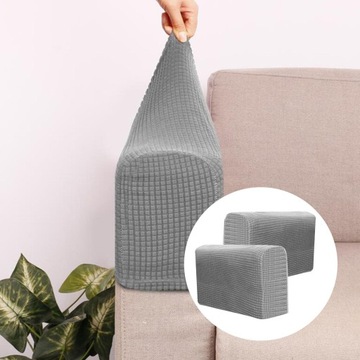 Pokrycie podłokietnika sofy Podłokietnik sofy szary