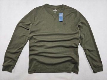 HOLLISTER bluza khaki crew neck XXL