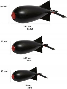 Ракета-приманка типа Spomb для прикормки, размер М 15см + вертлюжок