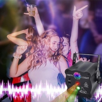 DJ DISCO STAGE СВЕТОВЫЕ СВЕТИЛЬНИКИ, ЗВУКОВАЯ АКТИВАЦИЯ RGB ЛАЗЕРНЫЙ СВЕТ