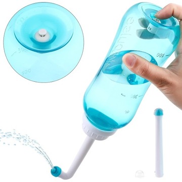 МНОГОФУНКЦИОНАЛЬНОЕ ПОРТАТИВНОЕ БИДЕ С 2 НАСАДКАМИ ДЛЯ ИНТИМНОГО ДУША 500 МЛ