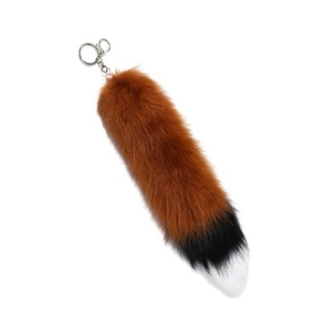 Брелок в виде хвоста Автомобильные брелки Милый хвост из искусственного меха Металл Коричневый