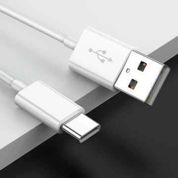 Кабель USB TYPE-C, белый TYPE C, 1 м, 2 А, быстрая зарядка