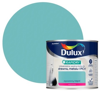 DULUX RAPIDRY FARBA UNIWERSALNA Zgaszony Błękit 0,4L DREWNO METAL PCV