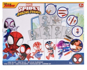 Pisaki Spiderman CYP Brands 7 szt.