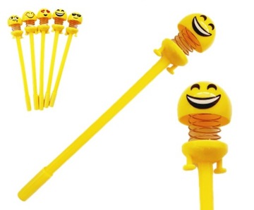DŁUGOPIS gadżet EMOTIKONY BUŹKI SMILE MINKI HIT
