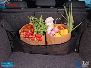 Универсальная сетчатая сумка для покупок в багажник автомобиля - 80х36см.