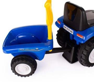 ТРАКТОР С ПРИЦЕПОМ NEW HOLLAND ФОНАРИ ЗВУКИ RIDE-OVER 12M+