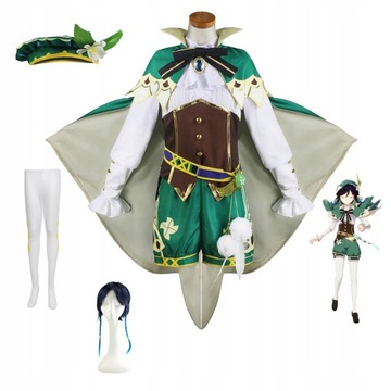 Genshin Impact Venti Cosplay Anime Kostium
