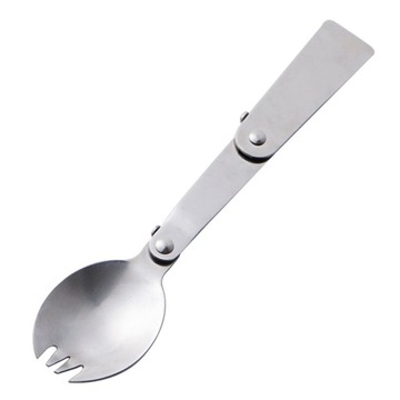 304 Składany piknik podróżny Spork ze stali nierdzewnej B