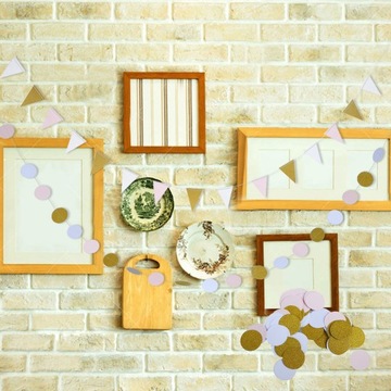 Треугольный круглый баннер 100 круглых домашних вечеринок