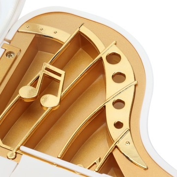 POZYTYWKA FIGURKA FORTEPIAN KREMOWY 13x12.5CM BIAŁY