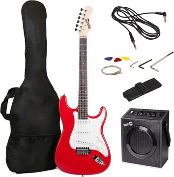 Gitara elektryczna RockJam B01MCWAGMR + piecyk/ wzmacniacz gitarowy ZESTAW!