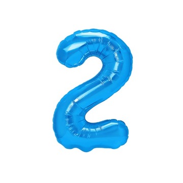 Balon foliowy cyfra 2 ciemnoniebieska