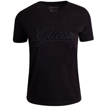 GUESS KOSZULKA DAMSKA T-SHIRT TEE CZARNA r. S
