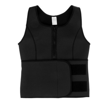 Компрессионный жилет для похудения Body Shaper, черный XXXL