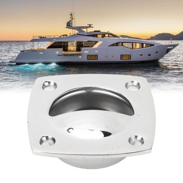 Встраиваемая раздвижная ручка заподлицо, 59x59 мм, 316 WM