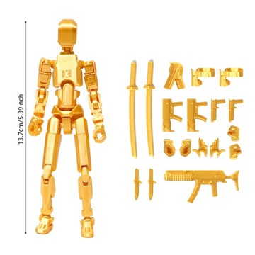 T 13 Figura Akcji Figurki Złącze Ruchome Zabawki DIY Robot Lalka Model