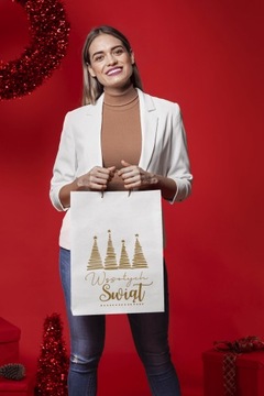 Набор из 20 рождественских подарочных пакетов ЭКО.