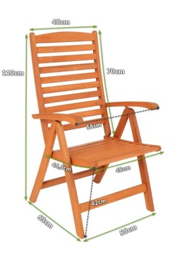 Комплект садовой мебели Oldham со столом шириной 110 см и 6 стульями.