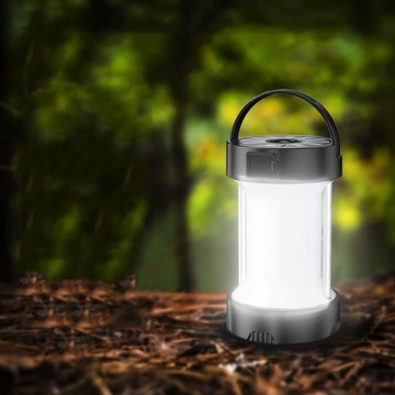 КЕМПИНГОВЫЙ СВЕТОДИОДНЫЙ ФОНАРЬ, СОЛНЕЧНАЯ ЛАМПА С USB-ПЕРЕЗАРЯЖКОЙ, 4 РЕЖИМА ЯРКОСТИ