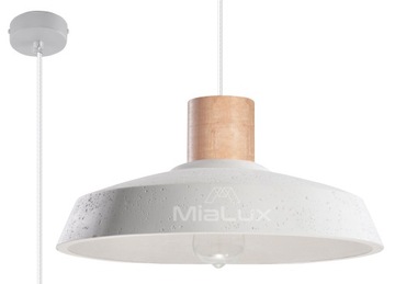 Lampa Wisząca Sufit Zwis LOOMIS Betonowa LOFT LED sollux lighting jadalnia
