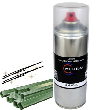 Lakier farba w sprayu do aluminium RAL 6010 Półmat