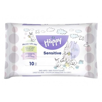 Chusteczki nasączone Baby Happy Sensitive 10 szt