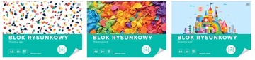 Blok rysunkowy A3 20 80g Interdruk