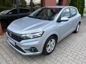 Dacia Sandero III Hatchback 5d 1.0 TCe 90KM 2021 Dacia Sandero 1.0 benzyna 91 KM zarej w PL bezwypadkowy serwisowany za