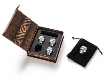 Металлические кубики льда для напитков ЧЕРЕПЫ для виски