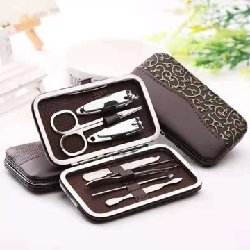 НАБОР МАНИКЮРНЫХ ЗАЖИМОВ НОЖНИЦЫ ДЛЯ НОГТЕЙ 8 EL CASE КЕЙС ДЛЯ ПЕДИКЮРА ИНСТРУМЕНТЫ