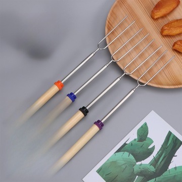 4 шт. ВИЛКА ДЛЯ ГРИЛЯ НЕРЖАВЕЮЩЕЙ СТАЛИ