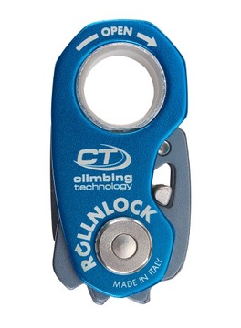 Bloczek Climbing Technology RollNLock - anthracite/blue