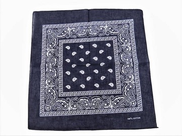 CHUSTA KOWBOJA BANDAMA CZARNA STRÓJ WESTERN