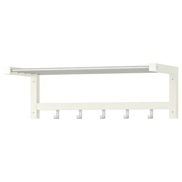 IKEA TJUSIG półka na kapelusze czapki wieszak BIAŁY 79 cm