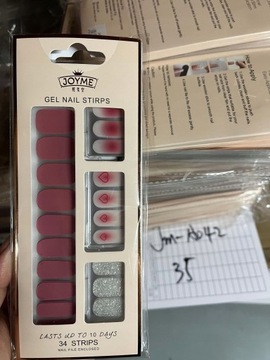 ŻELOWE NAKLEJKI NA PAZNOKCIE NAIL WOMAN JAK HYBRYDA - ZESTAW 102SZT