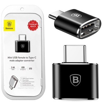 BASEUS ADAPTER PRZEJŚCIÓWKA USB-C TYP C NA USB KONWERTER OTG DO TELEFONU