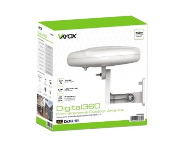 ДРУГАЯ АНТЕННА DVBT2 ДЛЯ НАземного телевидения LTE 4K MUX8 Digital360 VAYOX