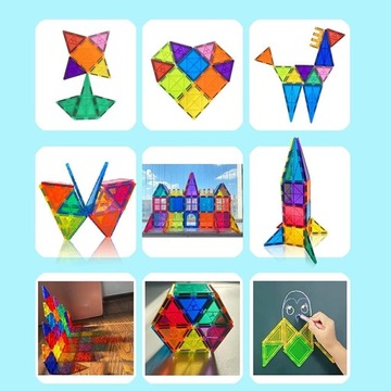 БОЛЬШИЕ СТРОИТЕЛЬНЫЕ МАГНИТНЫЕ БЛОКИ MAGTILES DIY 34