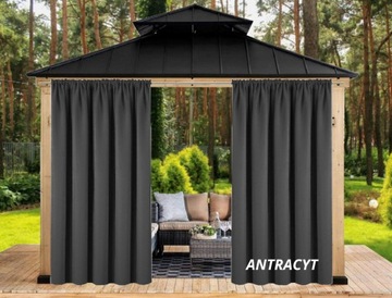 ВОДОНЕПРОНИЦАЕМЫЕ САДОВЫЕ ШТОРЫ 155х260 ДЛЯ ТЕРРАСЫ С НАРУЖНЫМ ТУННЕЛЕМ