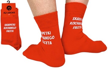 SKARPETY 43-45 WALENTYNKA dla CHŁOPAKA FACETA urodziny NA WALENTYNKI 14 lut