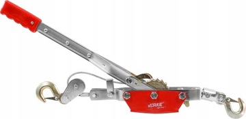 ЛЕБЕДКА РУЧНАЯ ТРОСОВАЯ 4Т 4000кг 2 КРЮКА