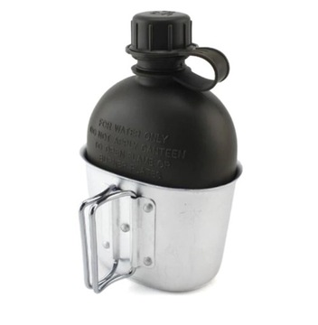 Столовая туристическая, 1л, с флягой и крышкой, Scout ESSENTIALS