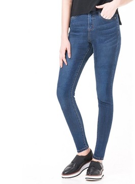 Spodnie Damskie Jeansy Rurki Strecz 1029 pas 80 cm