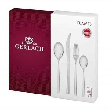 Zestaw sztućców 24 szt. Gerlach FLAMES połysk