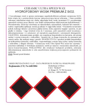 Керамический автомобильный воск в спрее CERAMIC ULTRA SPEED WAX 500 мл Mafra