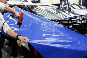 FOLIA OKLEINA MEBLOWA NA MEBLE NIEBIESKA POŁYSK 1M