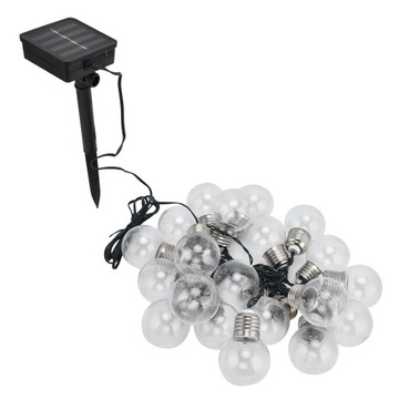 20LEDs G50 żarówka słoneczna Light String Outdoor